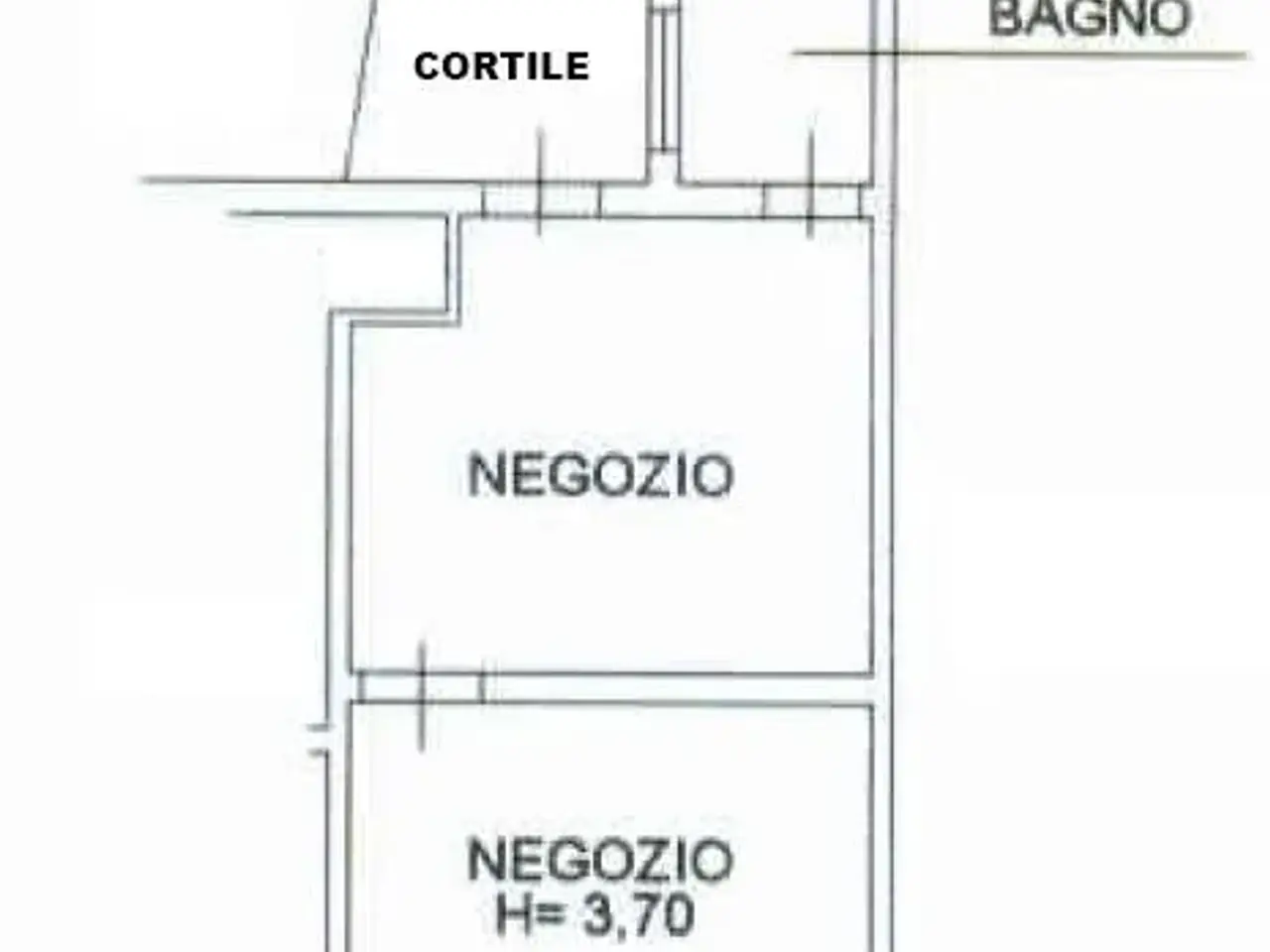 Negozio in Via Conciliazione, Piacenza, {3} - Planimetria 1