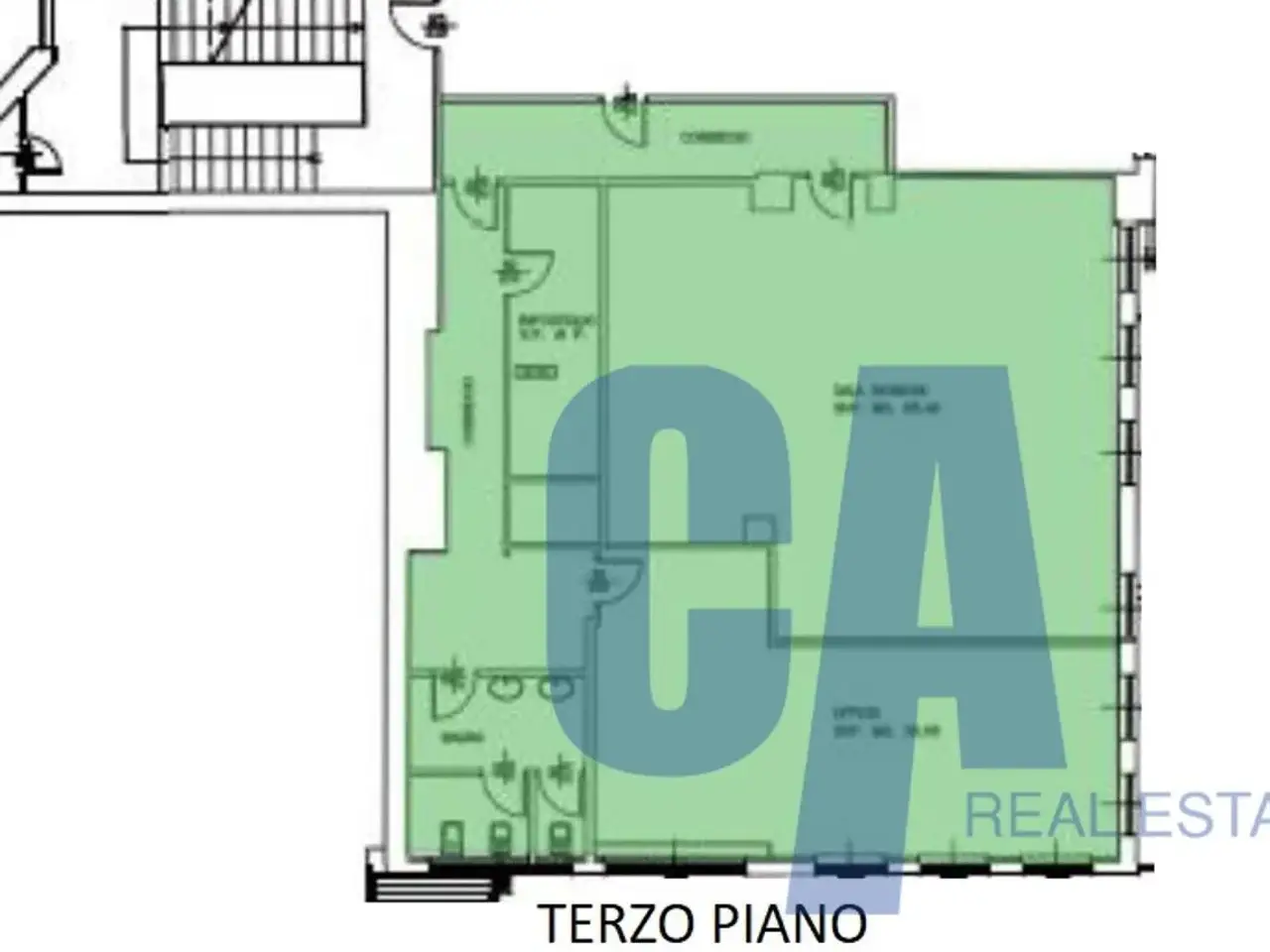 Ufficio in Piazzale Accursio Francesco, Milano, {3} - Planimetria 1