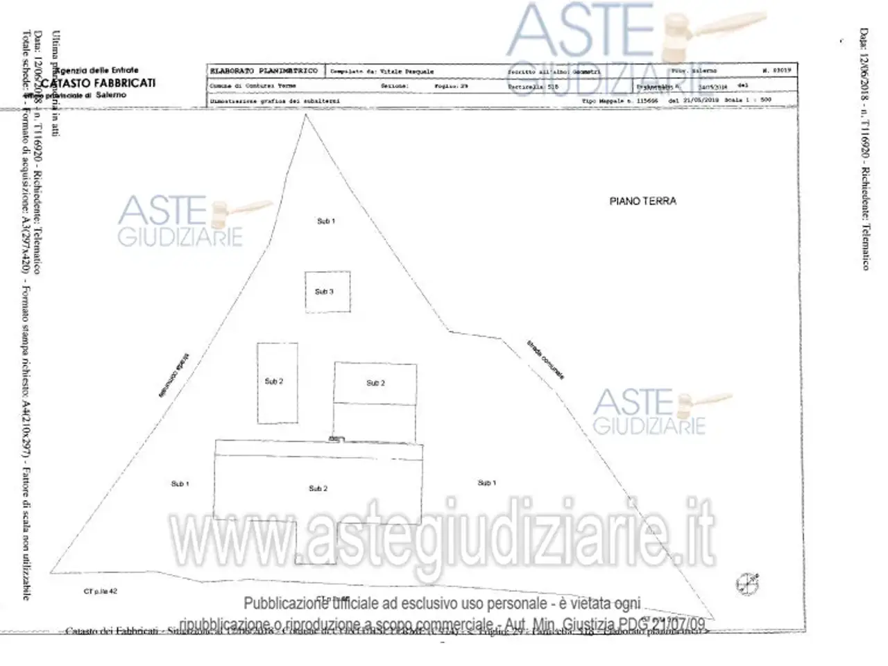 Fabbricato misto in -, Contursi Terme, {3} - Planimetria 1