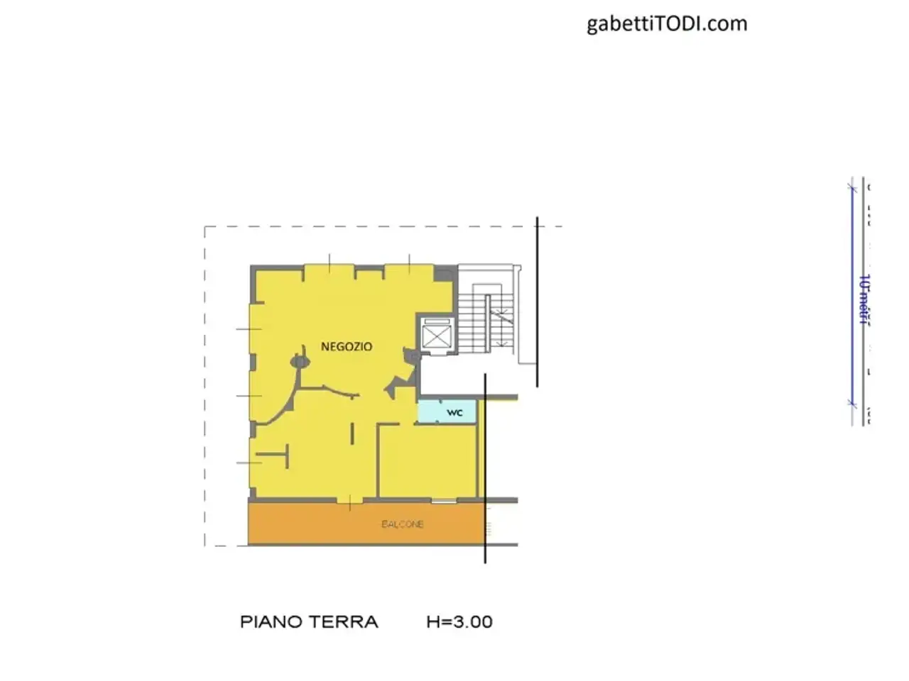 Negozio in Via XXV Aprile 34, Todi, {3} - Planimetria 1