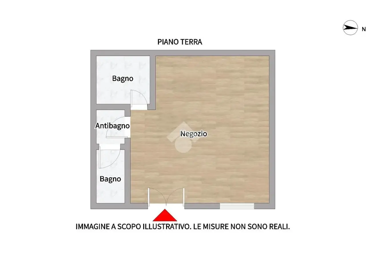 Negozio in Via Giuseppe Mazzini 153, Porto San Giorgio, {3} - Planimetria 1