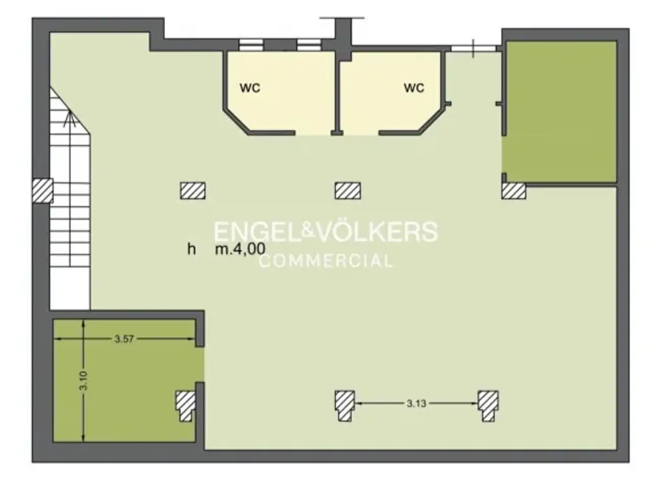 Negozio in Viale Ruggero di Lauria 131, Catania, {3} - Planimetria 1