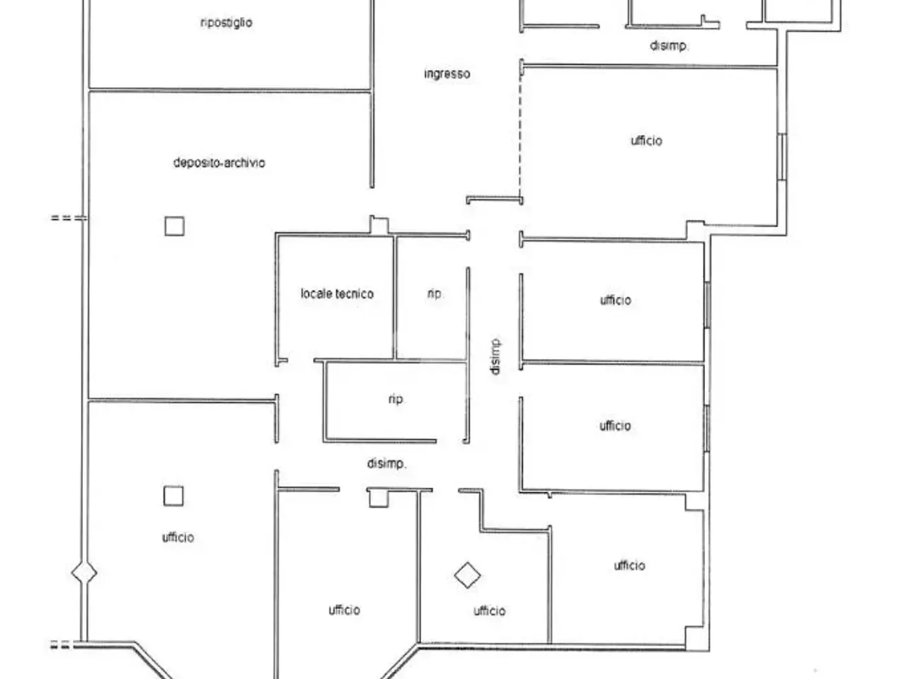Ufficio in Via Alcide De Gasperi 43, Teramo, {3} - Planimetria 1