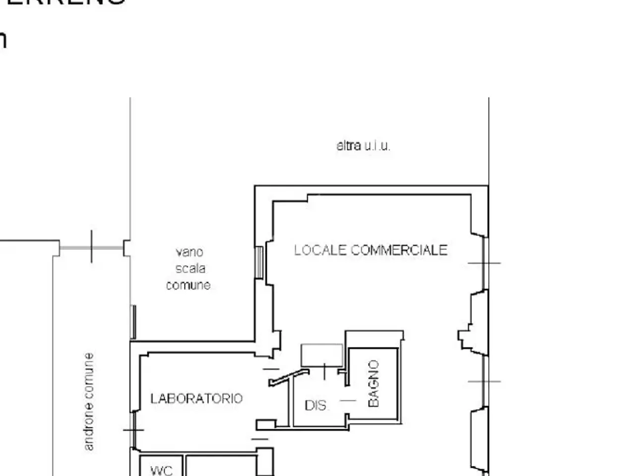 Negozio in Via Claudio Luigi Berthollet 37, Torino, {3} - Planimetria 1