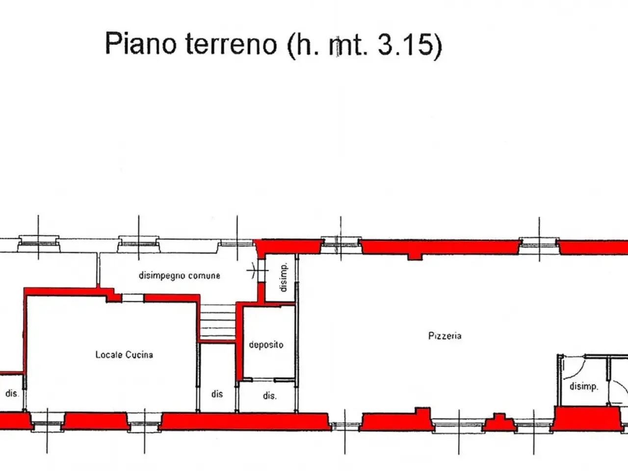 Palazzina commerciale in Via Brozola, Chivasso, {3} - Planimetria 1
