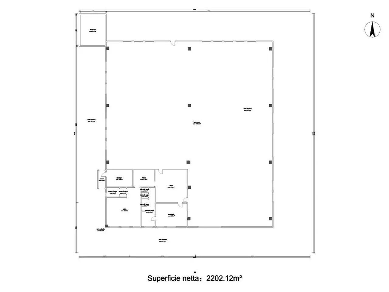 Capannone in Via Veneto 28, Villa Carcina, {3} - Planimetria 1