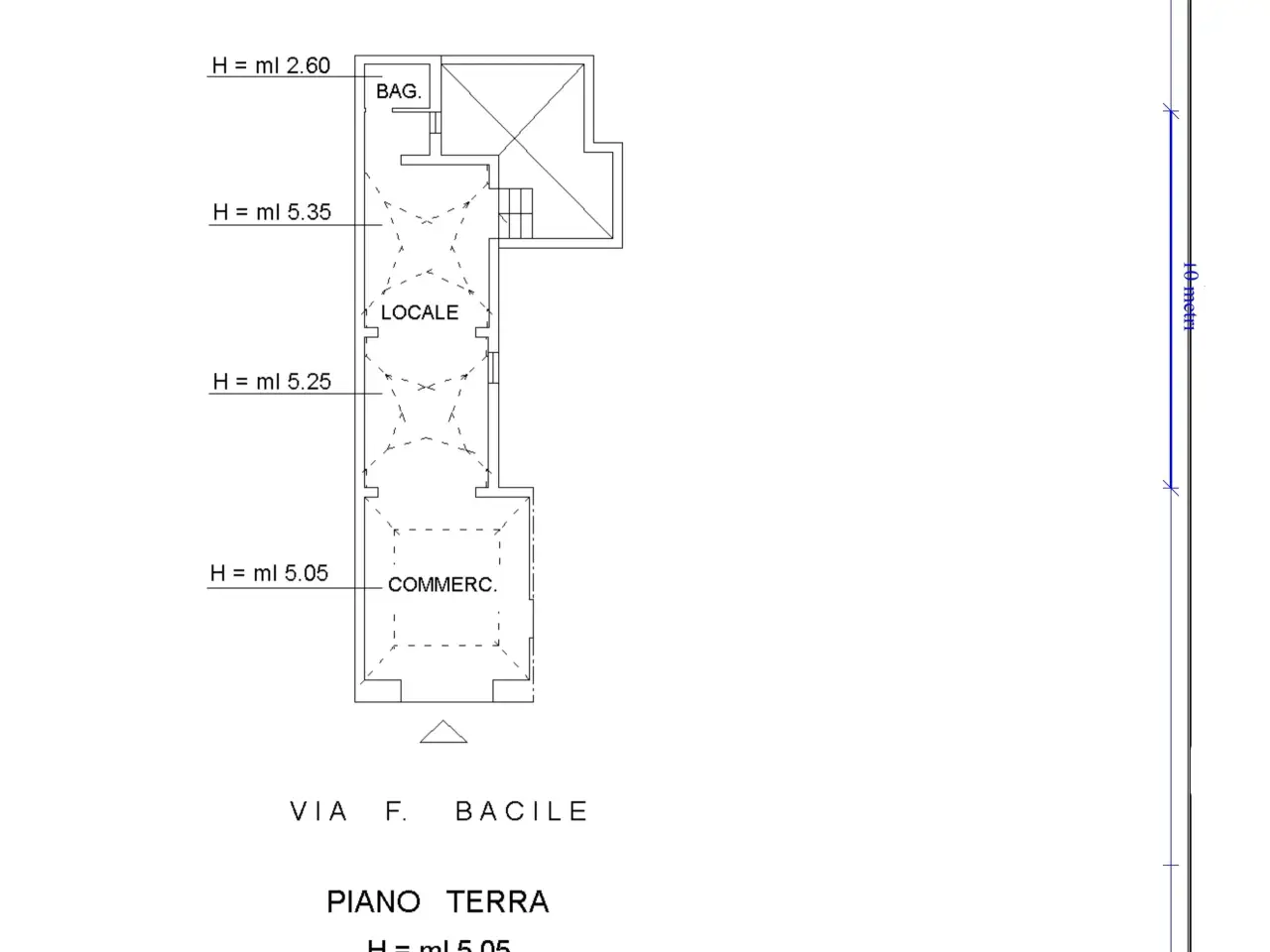 Negozio in Via Filippo Bacile 19, Lecce, {3} - Planimetria 1