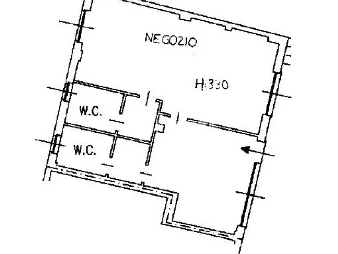 Negozio in Piazza della Vittoria 21, Nerviano, {3} - Planimetria 1
