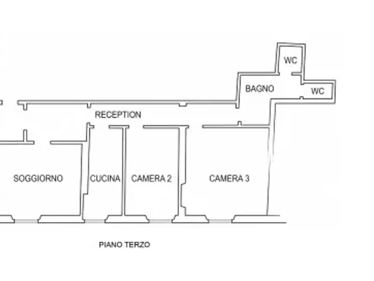 Bed & Breakfast in Via Fiume 1, Firenze, {3} - Planimetria 1