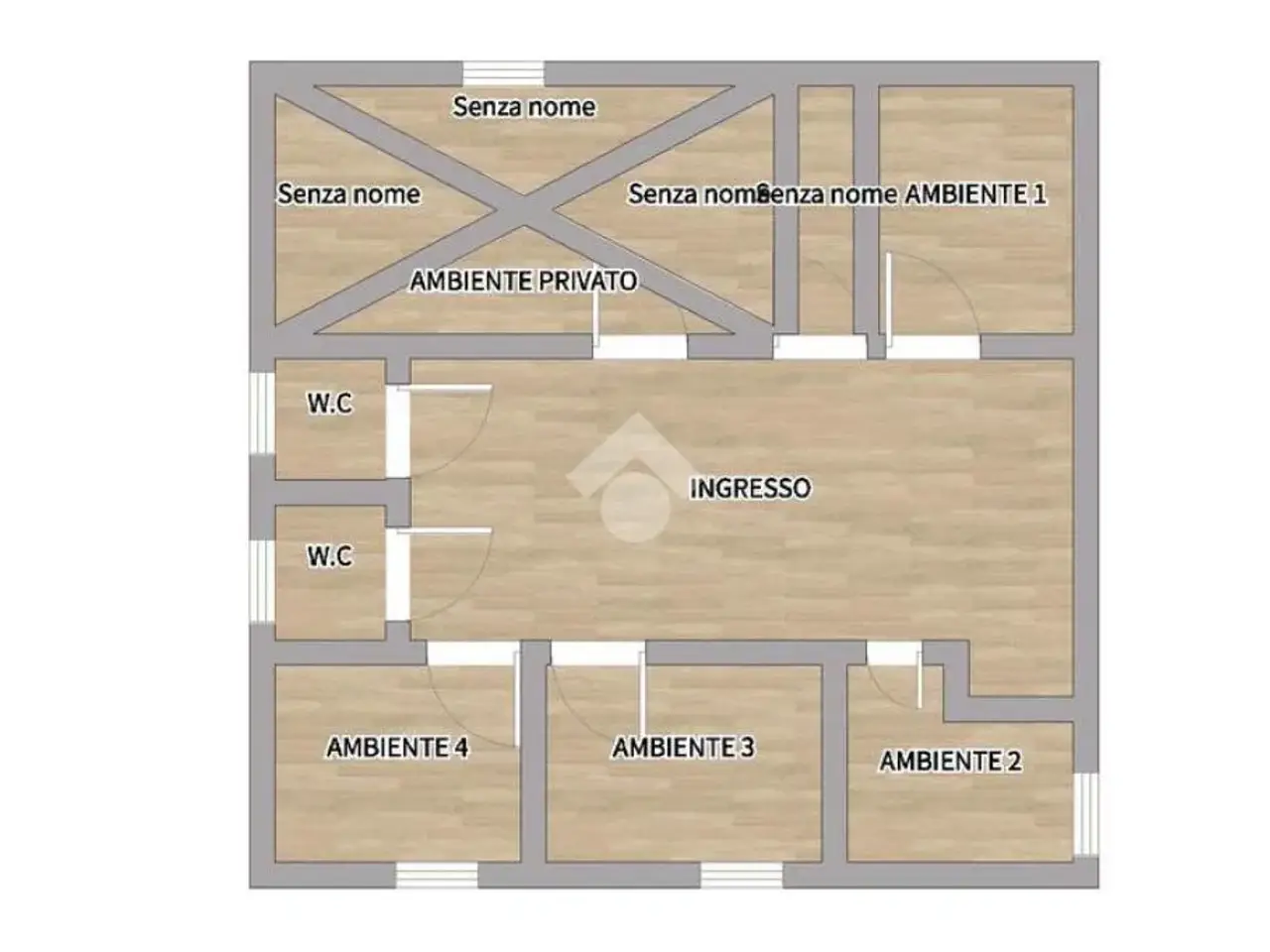 Ufficio in Via Sampolo 49, Palermo, {3} - Planimetria 1