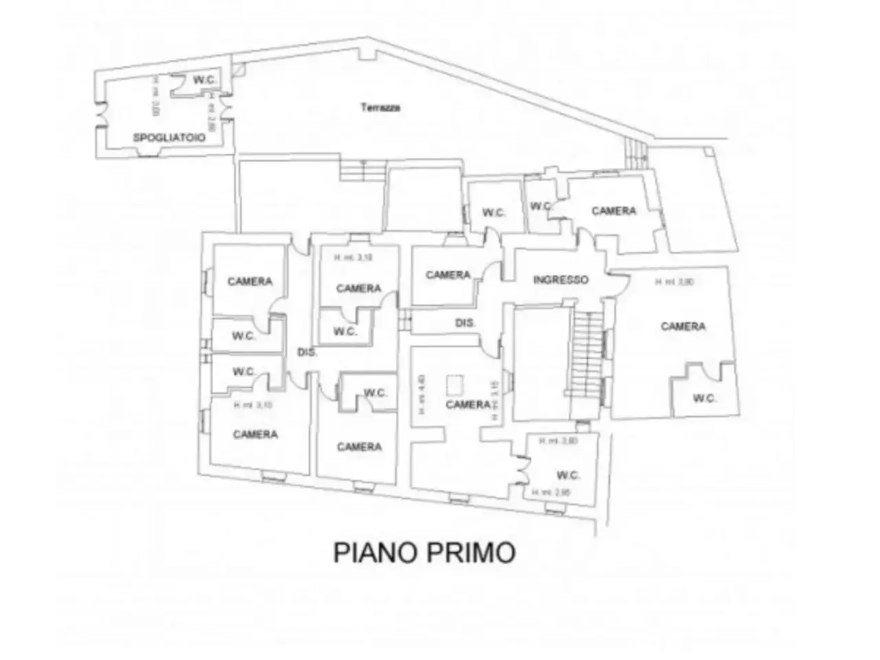 Albergo in Via Str. Nazionale 29, Foligno, {3} - Planimetria 1