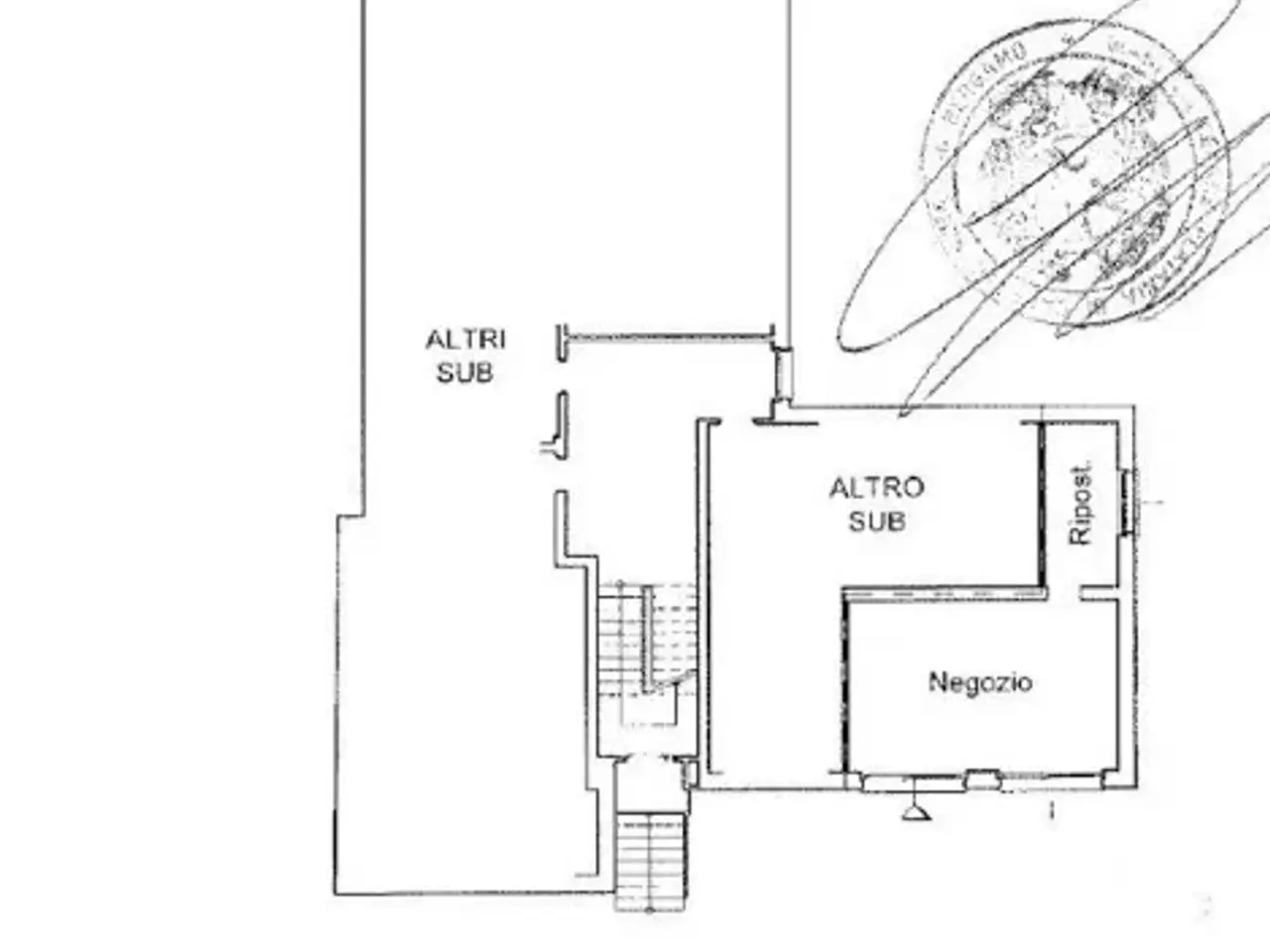 Negozio in Via Vittorio Veneto 1, Pradalunga, {3} - Planimetria 1