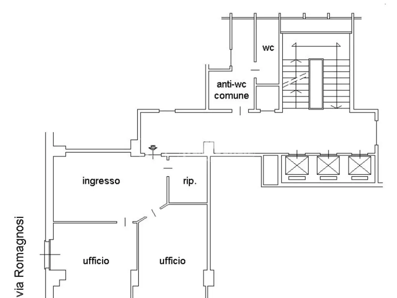 Ufficio in Corso Filippo Turati 11, Torino, {3} - Planimetria 1