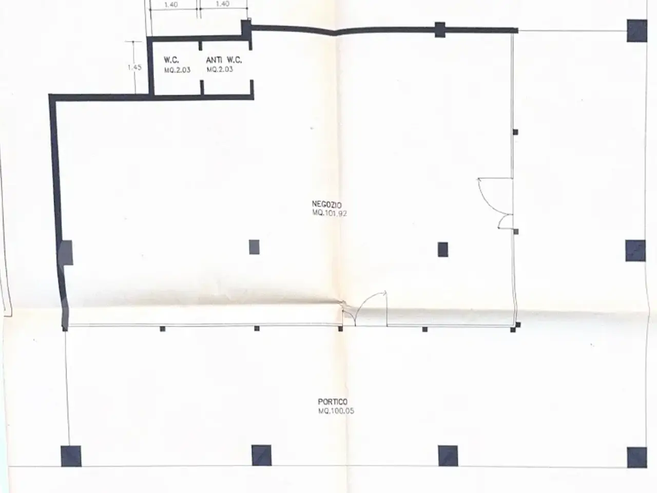 Negozio in Via Squero 7, Monselice, {3} - Planimetria 1