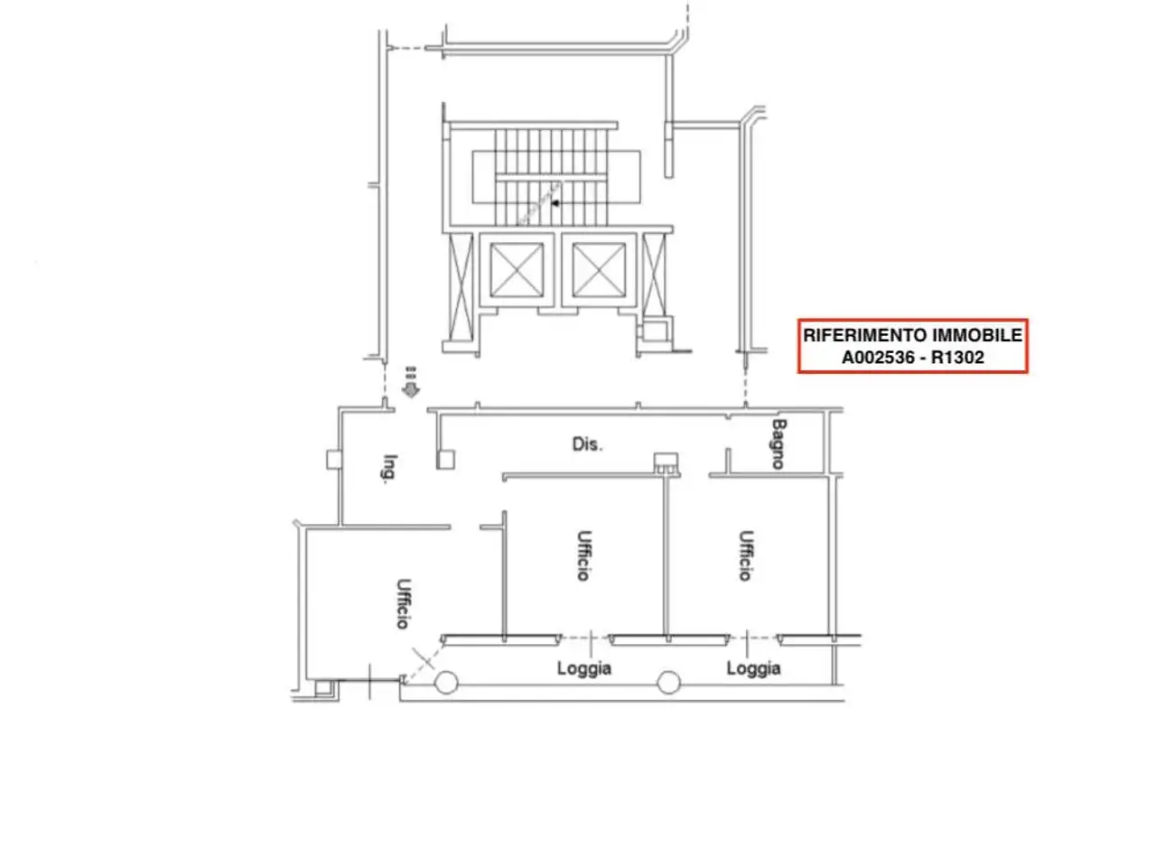 Ufficio in , Reggio Emilia, {3} - Planimetria 1