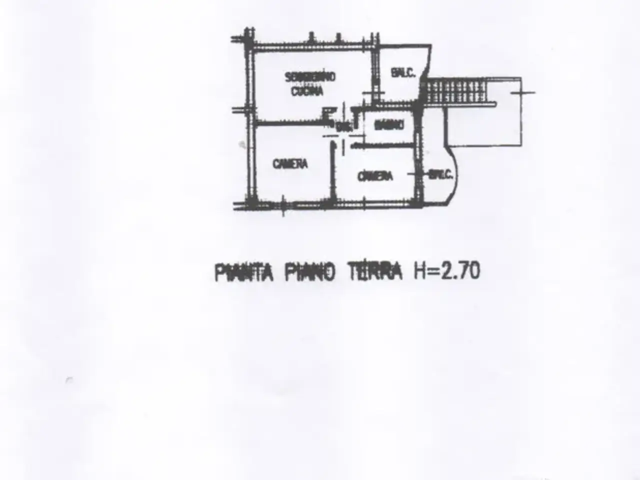 Trilocale in vendita, Via Decio Raggi, Longiano - Planimetria 1