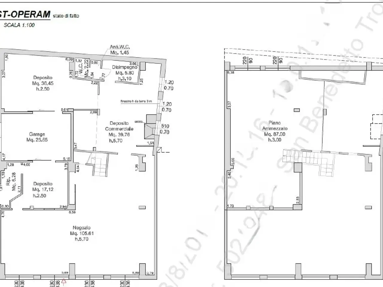 Palazzina commerciale in Via Carducci 101, San Benedetto Del Tronto, {3} - Planimetria 1