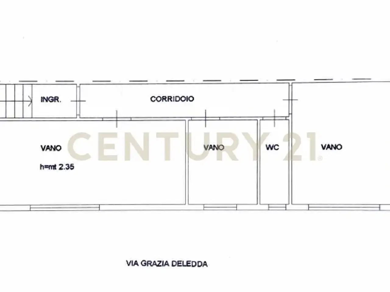 Ufficio in Via Grazia Deledda 17/a, Catania, {3} - Planimetria 1