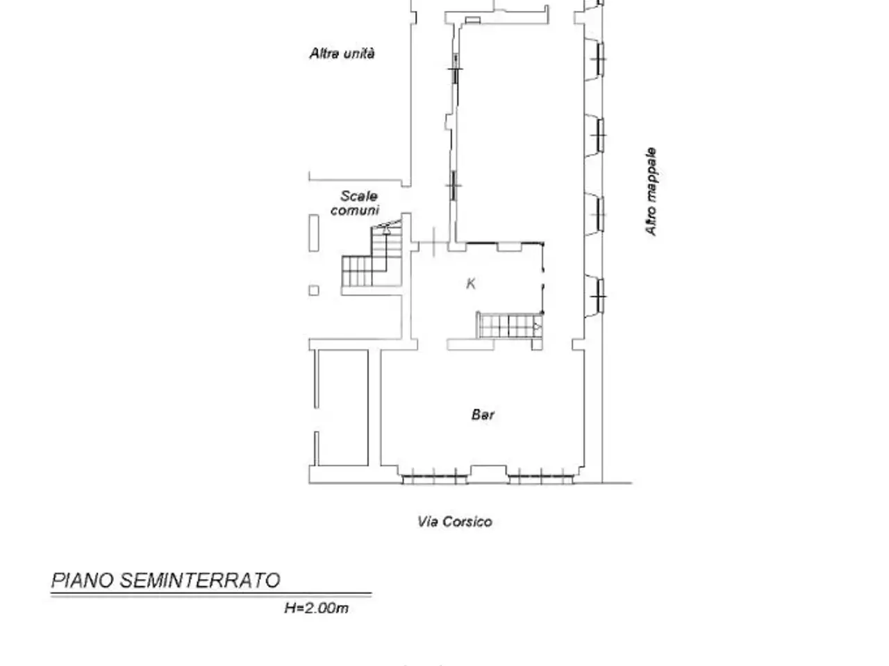 Negozio in Via Corsico 5, Milano, {3} - Planimetria 1