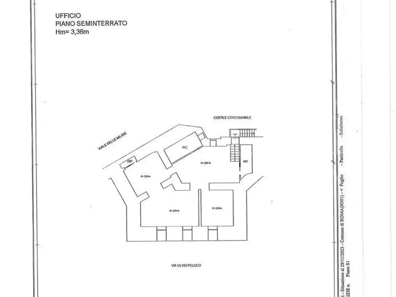 Ufficio in Viale delle Milizie 00, Roma, {3} - Planimetria 1