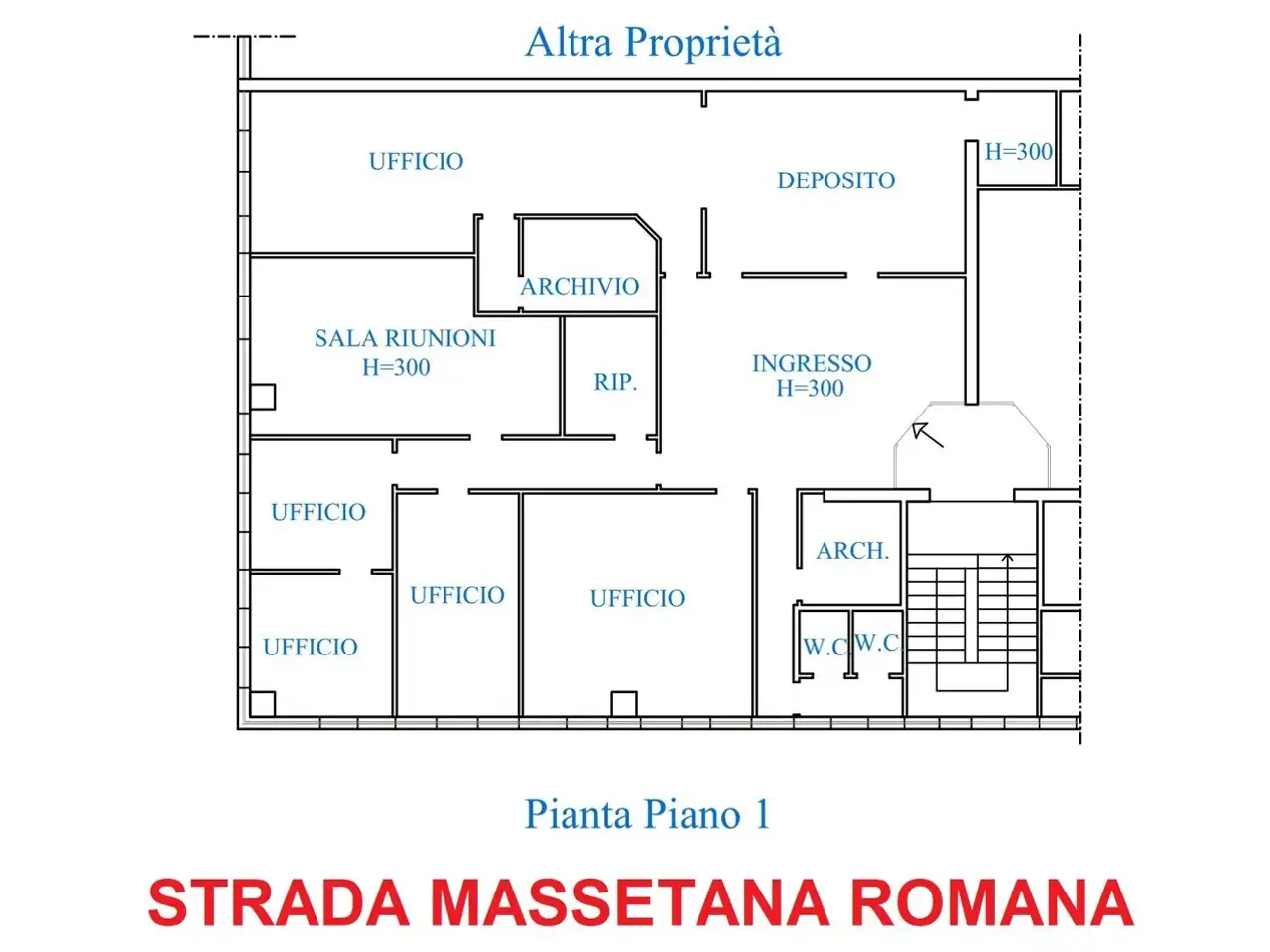 Ufficio in Strada Massetana Romana  22, Siena, {3} - Planimetria 1