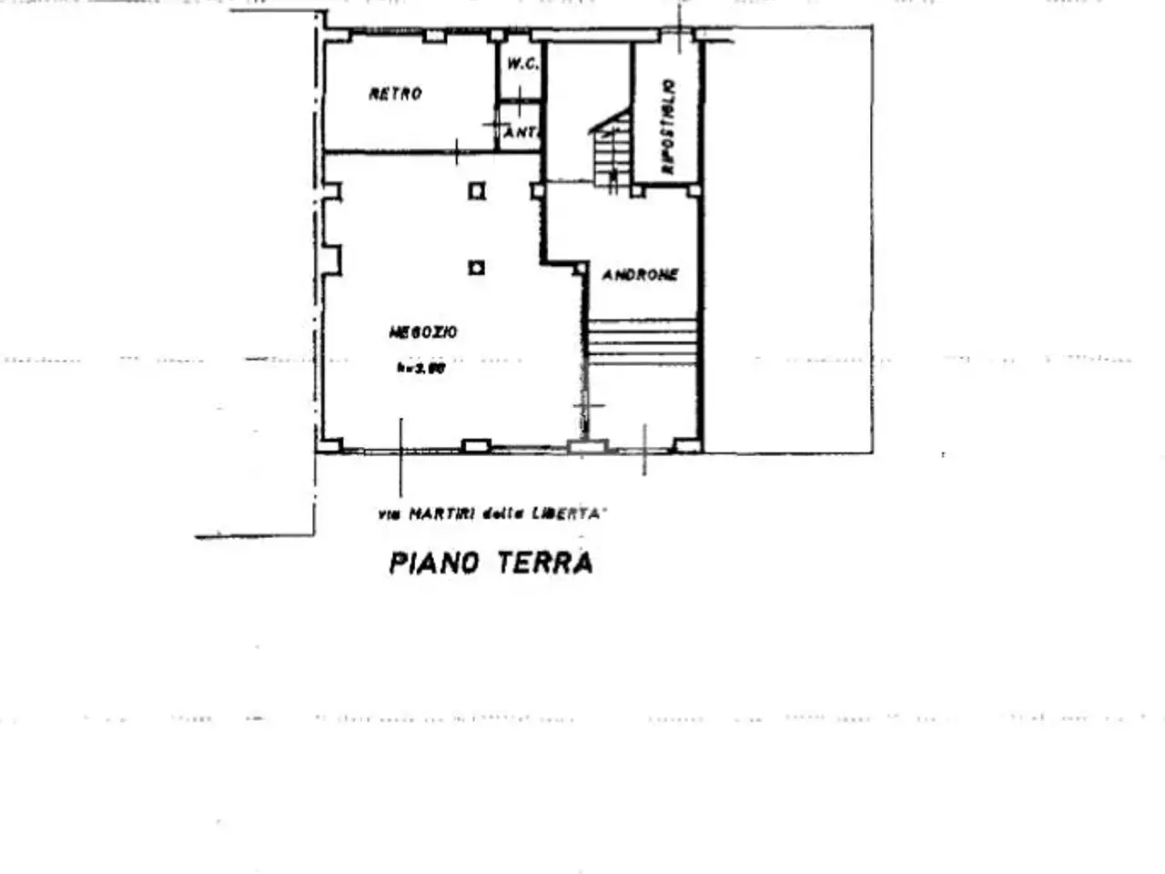 Negozio in Via Martiri della Libertà 16, Leini', {3} - Planimetria 1
