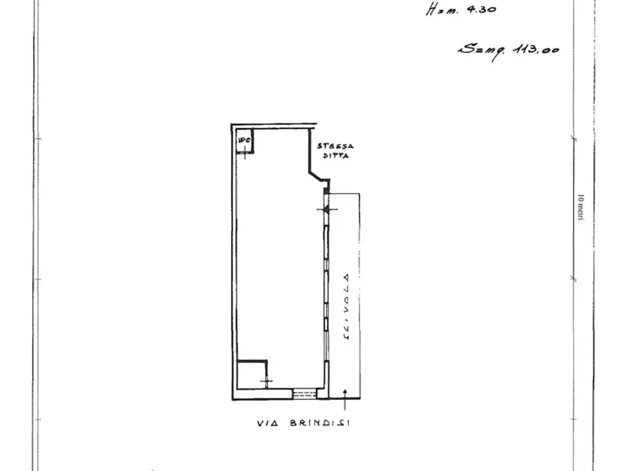 Magazzino in Via Brindisi 6, San Giovanni La Punta, {3} - Planimetria 1