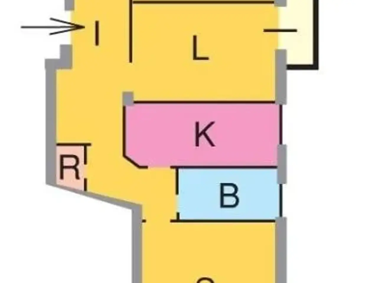 Trilocale in vendita, Via Gregorio XI, Roma - Planimetria 1