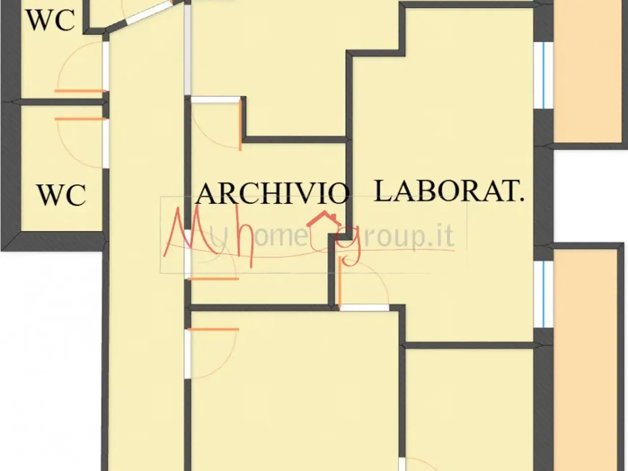 Ufficio in Via Aldo Moro, Ponte San Nicolo', {3} - Planimetria 1