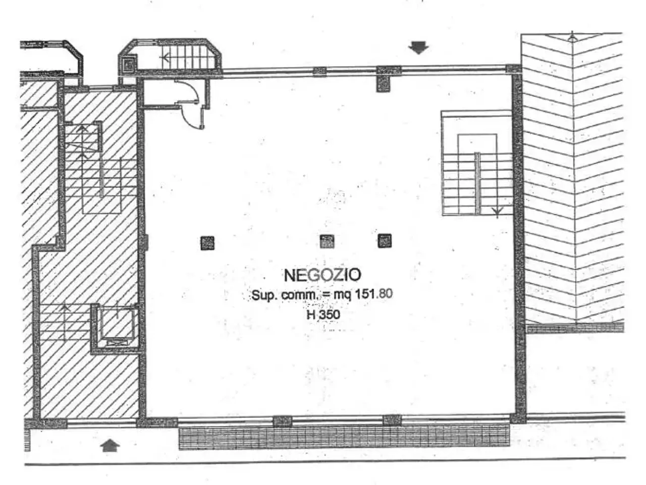 Negozio in Via Nazario Sauro 20, Lissone, {3} - Planimetria 1