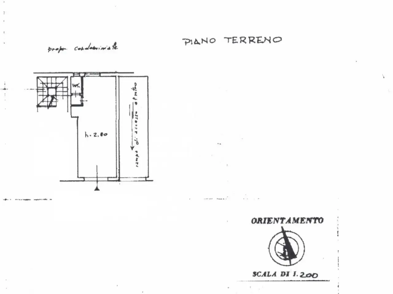 Negozio in Piazza Leopoldo, Firenze, {3} - Planimetria 1