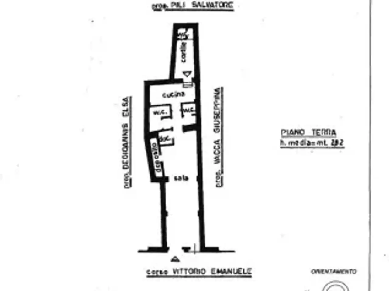 Negozio in Corso Vittorio Emanuele II 189, Cagliari, {3} - Planimetria 1