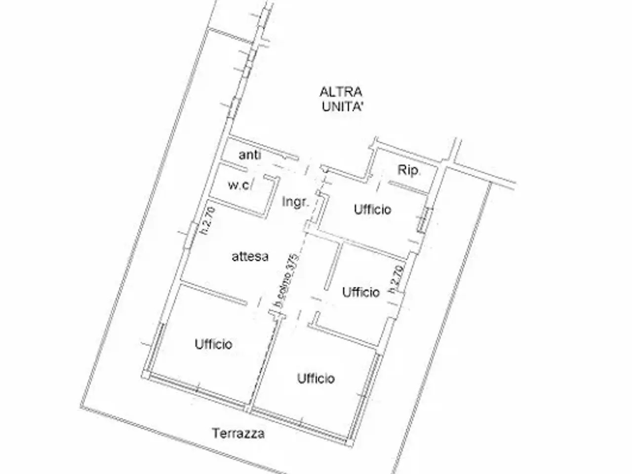 Ufficio in Via Roma 97/2, Quarto D'Altino, {3} - Planimetria 1