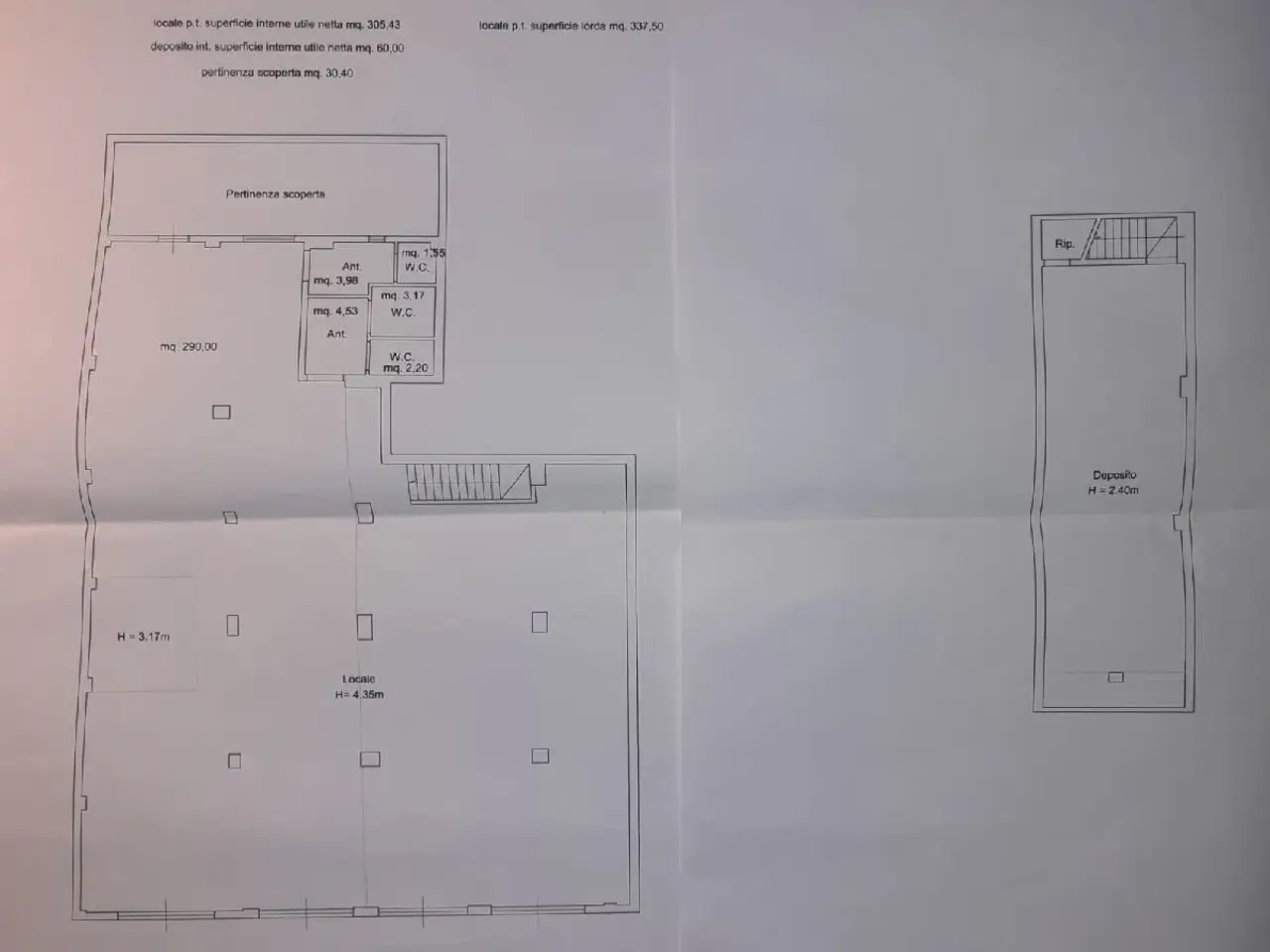 Magazzino in Via Michelangelo Buonarroti 20, Mola Di Bari, {3} - Planimetria 1