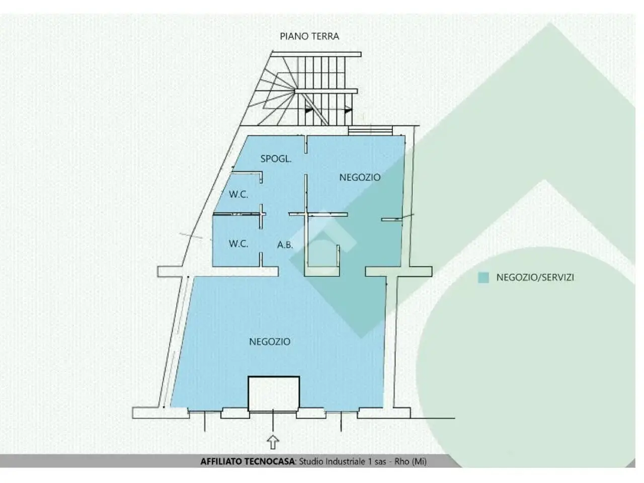 Negozio in Via Matteotti 86, Rho, {3} - Planimetria 1