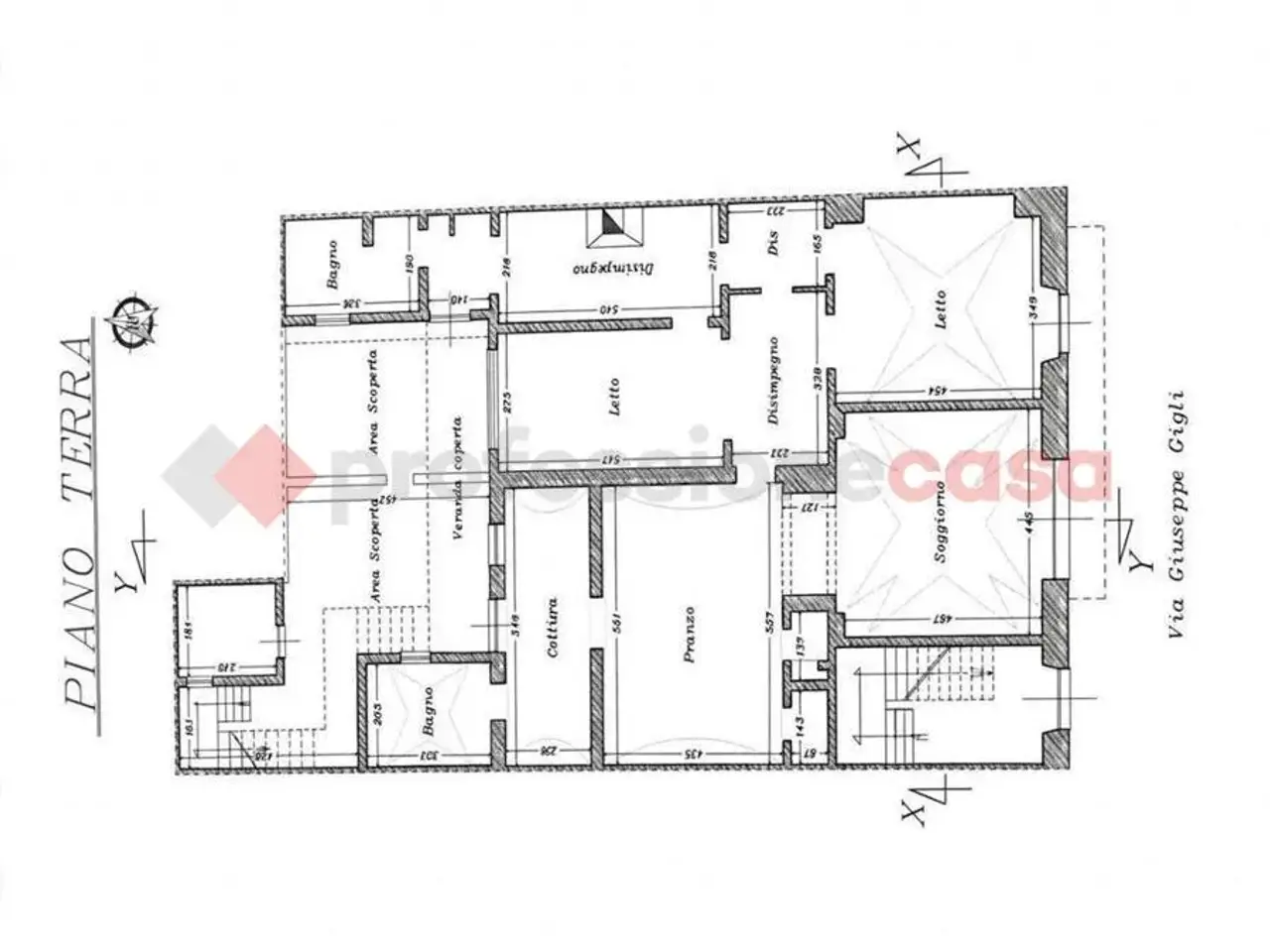 Palazzina commerciale in Via Giuseppe Gigli  13-15, Manduria, {3} - Planimetria 1
