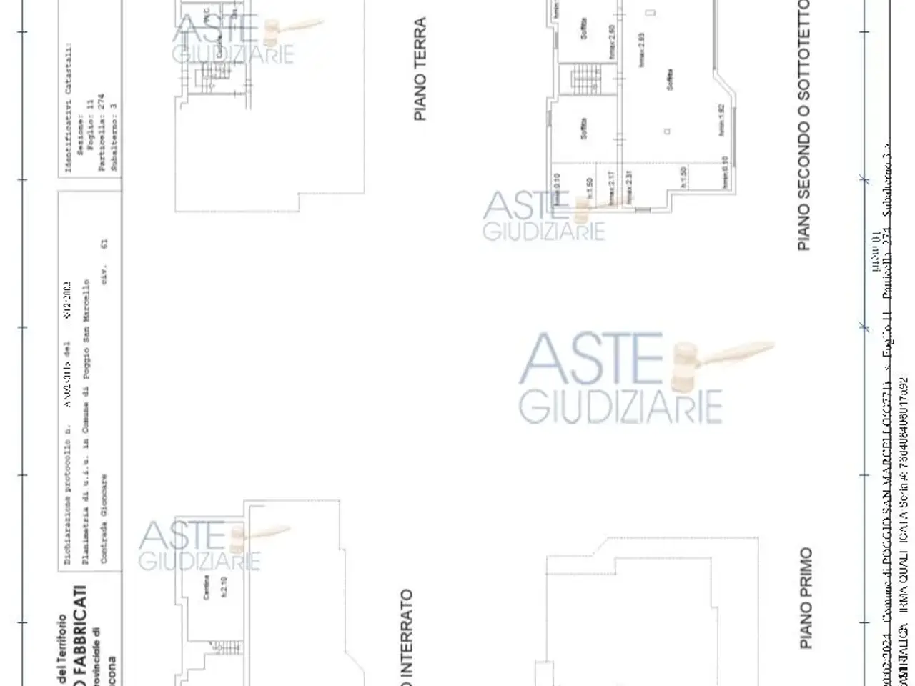 Fabbricato misto in Via Gioncare, 61, 60030 Poggio San Marcello An, Italia 61, Poggio San Marcello, {3} - Planimetria 1