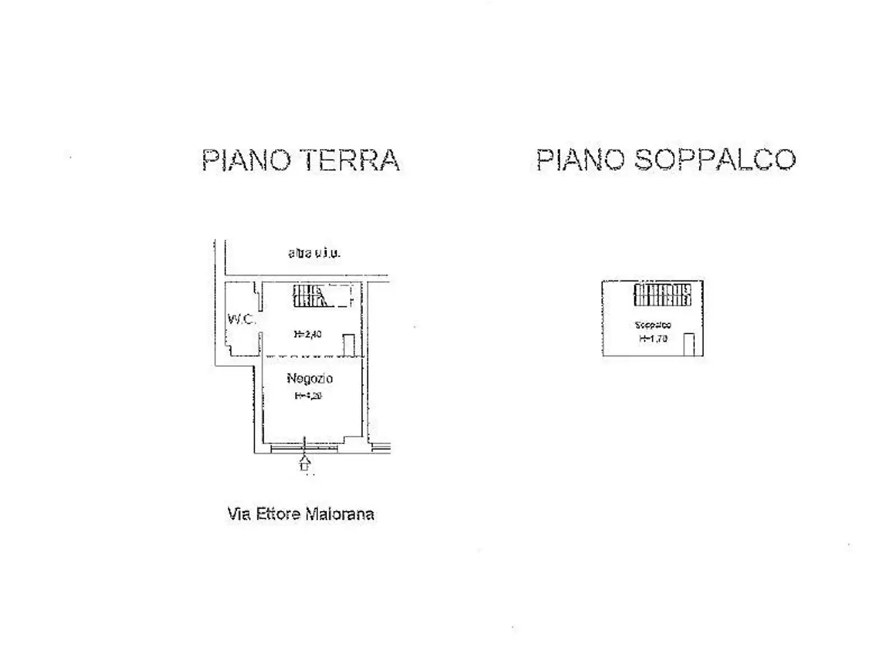 Negozio in Via Ettore Maiorana, Matera, {3} - Planimetria 1