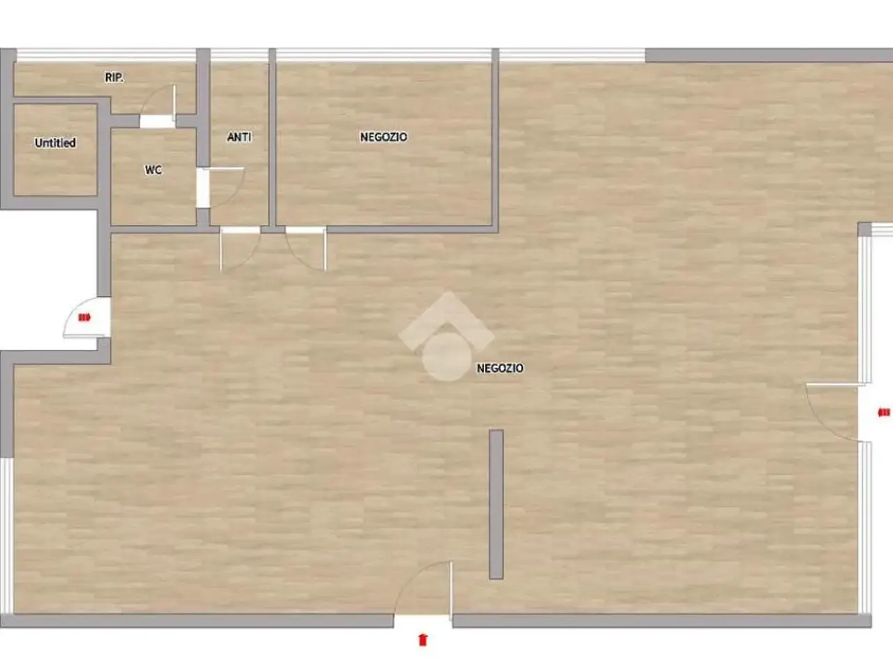 Negozio in Via G.Verdi 110, Campodarsego, {3} - Planimetria 1