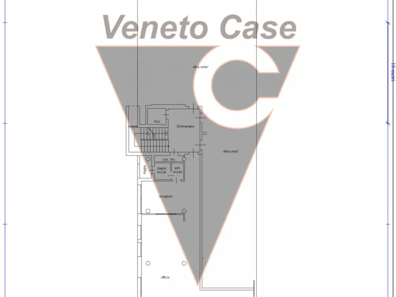 Ufficio in Via Giuseppe Verdi 117, Campodarsego, {3} - Planimetria 1