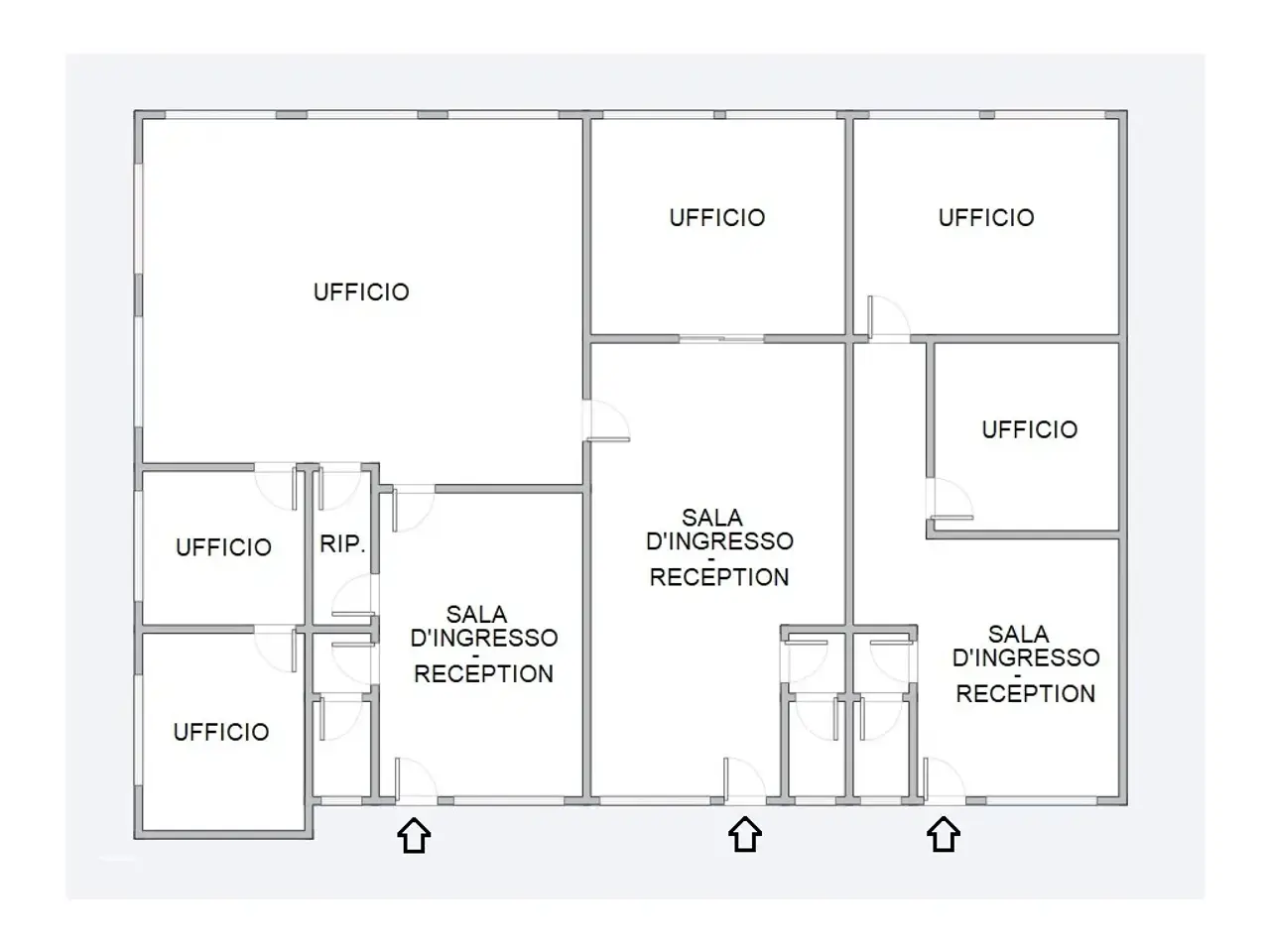 Ufficio in Via Cavalcavia, Cesena, {3} - Planimetria 1