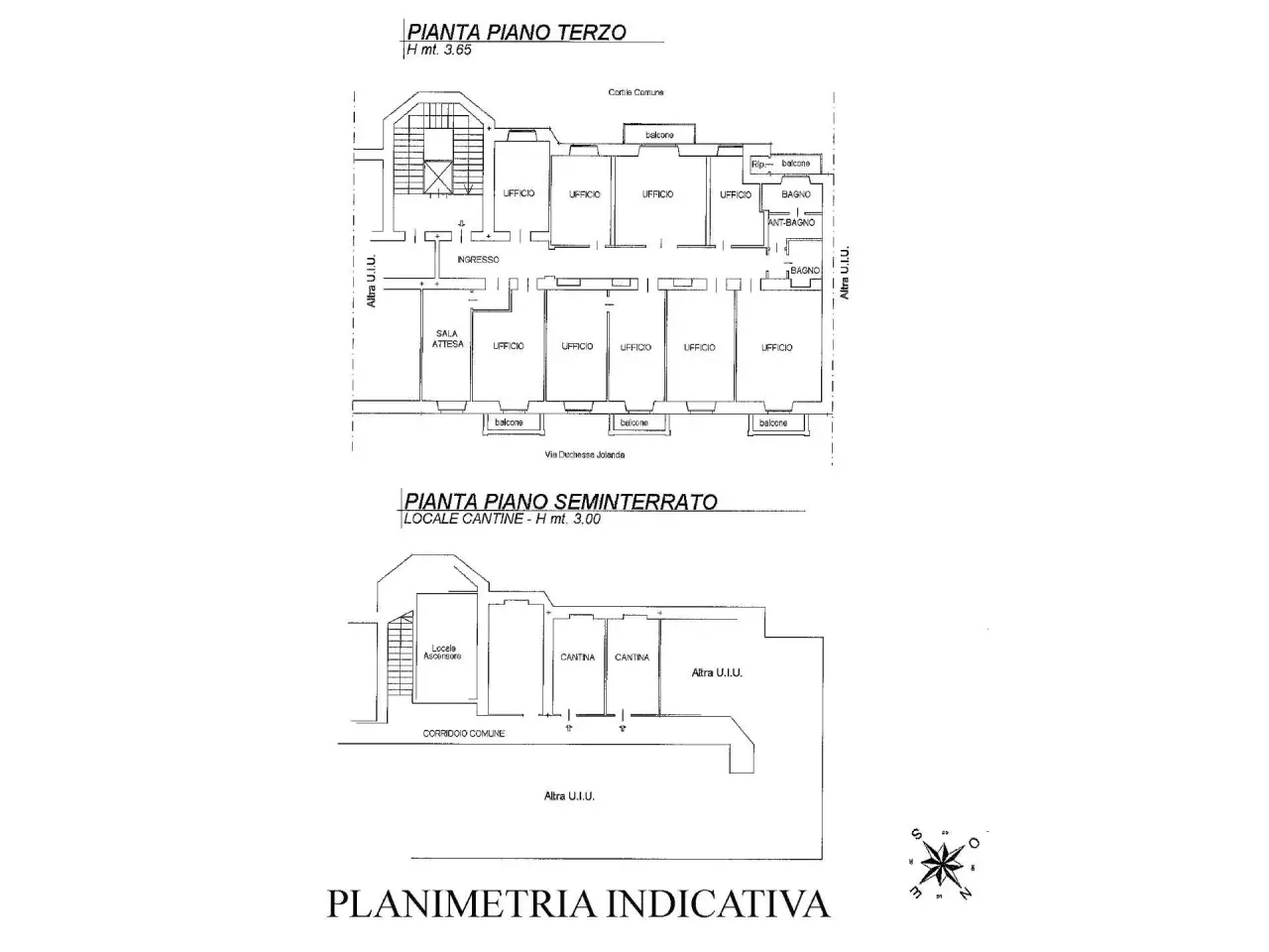Ufficio in Via Duchessa Jolanda, Torino, {3} - Planimetria 1