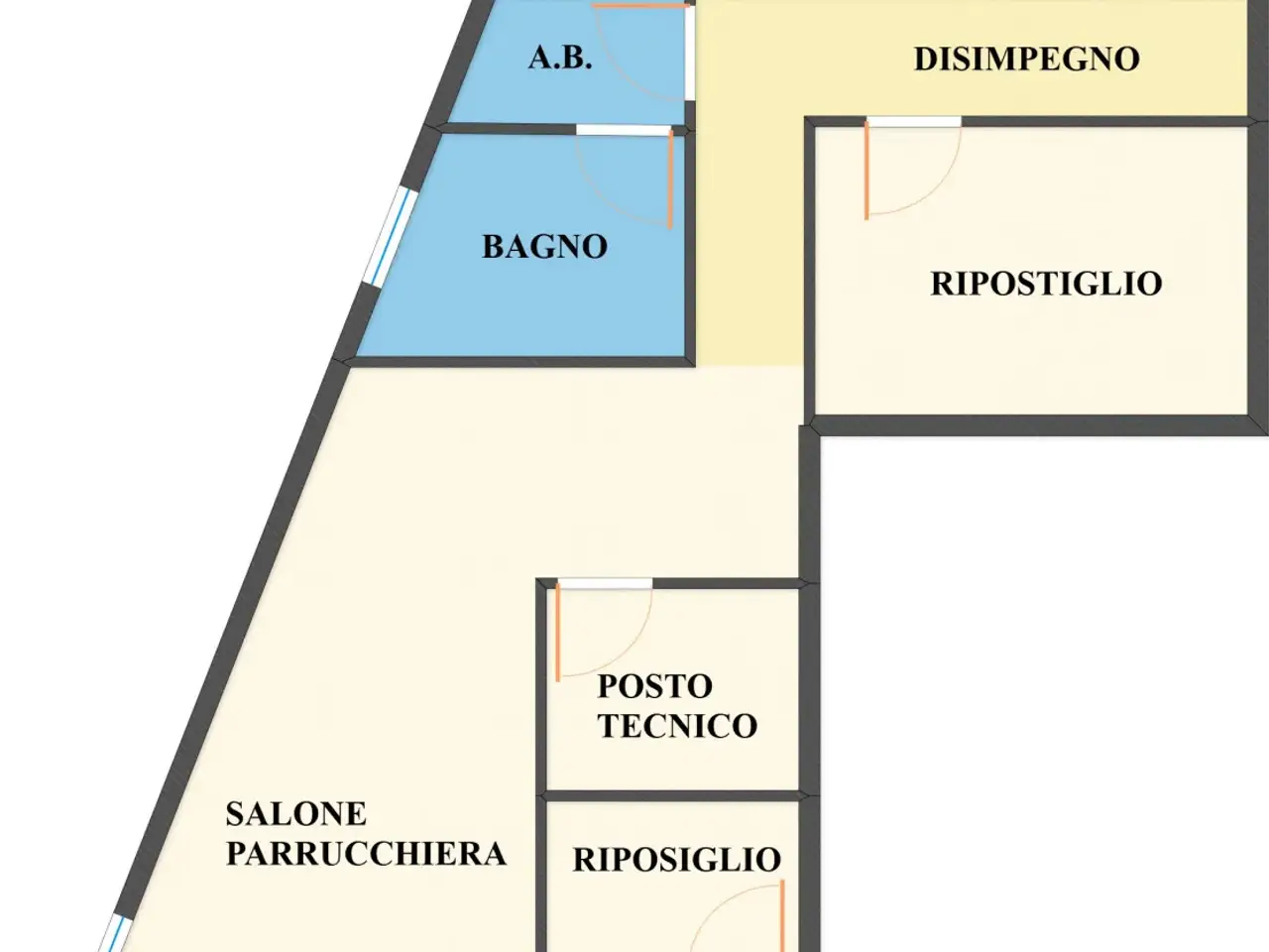 Negozio in Via Paganini 8, Sarroch, {3} - Planimetria 1
