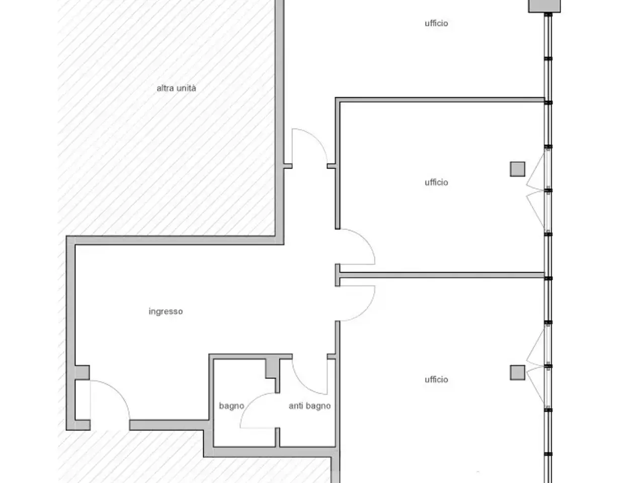 Ufficio in Via Noalese, Pianiga, {3} - Planimetria 1
