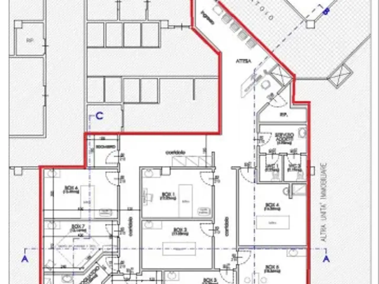 Ufficio in Via della Magnina, Cuneo, {3} - Planimetria 1