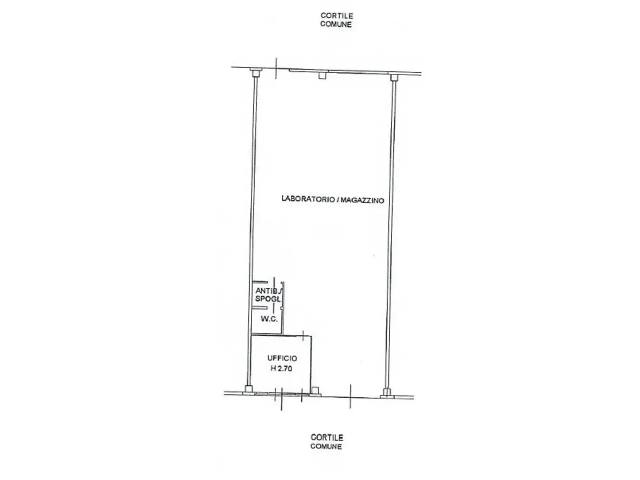 Capannone in Viale Milano 76, Lodi, {3} - Planimetria 1
