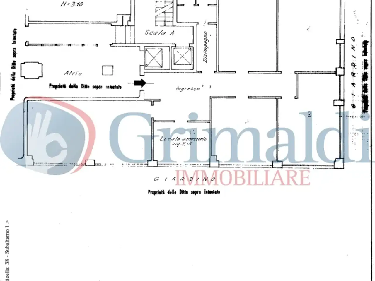 Ufficio in Via Giuseppe Frua 18, Milano, {3} - Planimetria 1