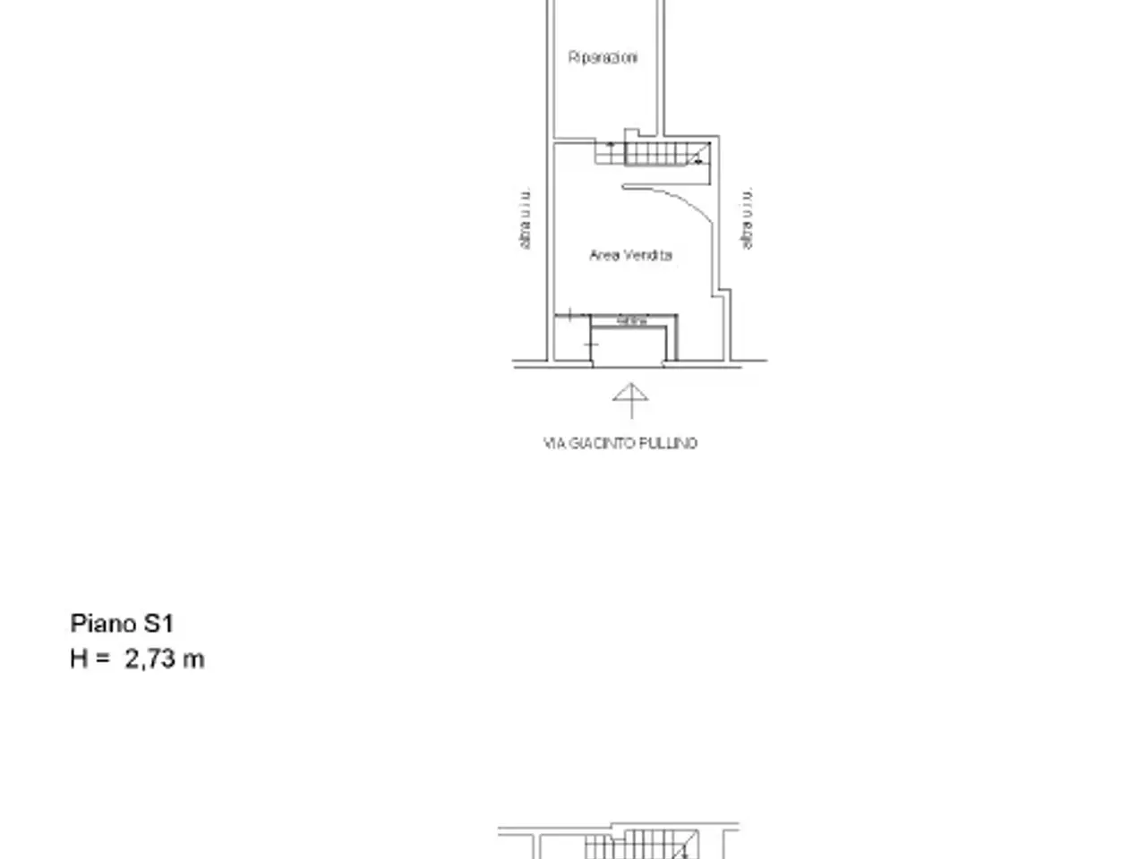Negozio in Via Giacinto Pullino, Roma, {3} - Planimetria 1
