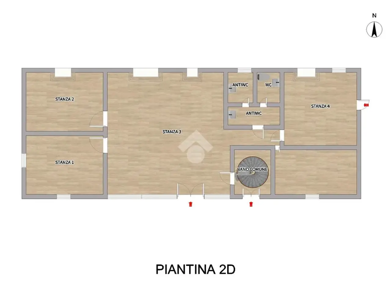 Negozio in Via Fratelli Bandiera, Milzano, {3} - Planimetria 1