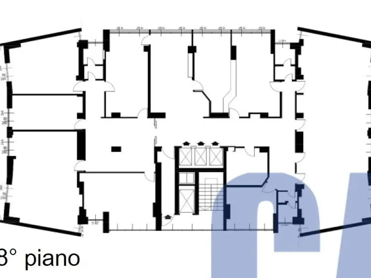 Ufficio in Via Fara Gustavo, Milano, {3} - Planimetria 1